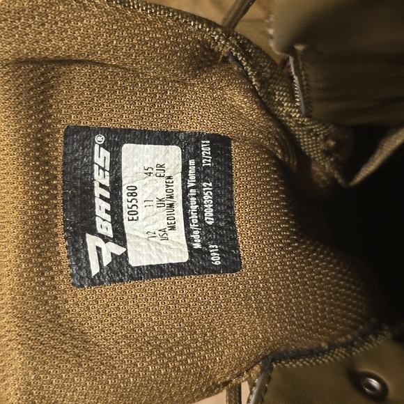 Bates Mens Size 12 Rush Tall Tactical Boots - Picture 3 of 8